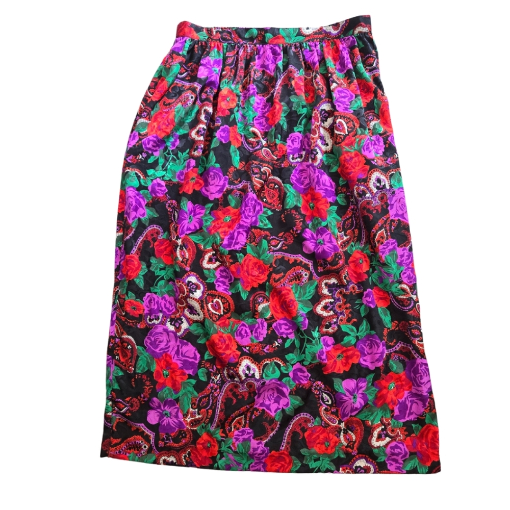 Vintage Wilroy silky skirt